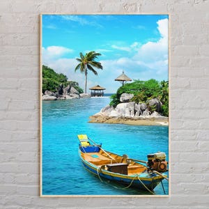 Foto reale, stampa della Thailandia, arte murale della Thailandia, poster della Thailandia, foto della Thailandia, stampa di poster della Thailandia, decorazione murale della Thailandia, Asia