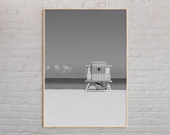 Black and White, Miami Beach Print, Miami Beach Art, Miami Beach Poster, Miami Beach Photo, Miami Beach Poster Print, Miami Beach Decor
