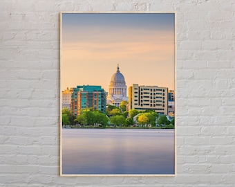 Real Photo, Madison Print, Madison Wall Art, Madison Poster, Madison Photo, Madison Poster Print, Madison Wall Decor, Wisconsin, USA