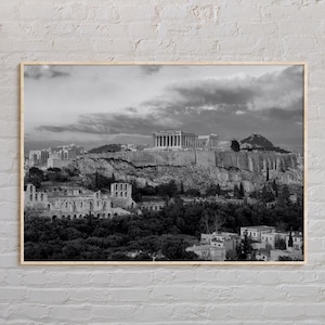 Schwarz und weiß, Athen Druck, Athen Wandkunst, Athen Poster, Athen Foto, Athen Poster Druck, Athen Wanddekor, Griechenland Poster, Europa