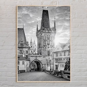 Black and White, Prague Print, Prague Wall Art, Prague Poster, Prague Photo, Prague Poster Print, Prague Wall Decor, Czech Republic