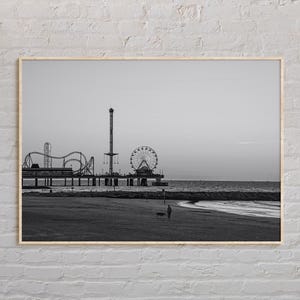Black and White, Galveston Print, Galveston Wall Art, Galveston Poster, Galveston Photo, Galveston Poster Print, Galveston Decor, Texas