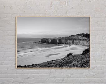Black and White, Half Moon Bay Print, Half Moon Bay Wall Art, Half Moon Bay Poster, Half Moon Bay Photo, Half Moon Bay Decor, California