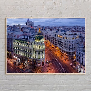Real Photo, Madrid Print, Madrid Wandkunst, Madrid Poster, Madrid Foto, Madrid Poster Druck, Madrid Wanddekor, Spanien Poster, Europa