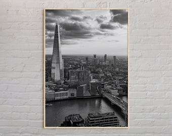 Impresión en blanco y negro de Londres, arte mural de Londres, póster de Londres, foto de Londres, impresión de póster de Londres, decoración de pared de Londres, impresión de póster de Inglaterra