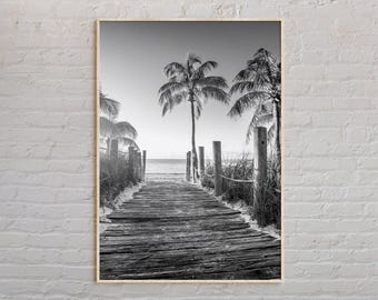 Black and White, Florida Print, Florida Wall Art, Florida Poster, Florida Photo, Florida Poster Print, Florida Wall Decor, USA Poster