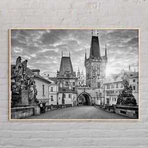 Schwarzweiß, Prag Print, Prag Wandkunst, Prag Poster, Prag Foto, Prag Poster Druck, Prag Wanddekor, Tschechische Republik