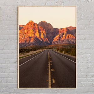 Echtes Foto, Red Rock Canyon Druck, Red Rock Canyon Wandkunst, Red Rock Canyon Poster, Red Rock Canyon Foto, Red Rock Canyon Dekor, Nevada