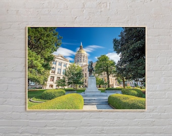 Foto real, Impresión de Georgia, Arte mural de Georgia, Póster de Georgia, Foto de Georgia, Impresión de póster de Georgia, Decoración de pared de Georgia, Estados Unidos