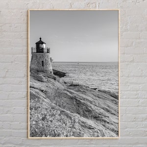 Noir et blanc, impression Rhode Island, art mural Rhode Island, affiche Rhode Island, photo Rhode Island, décoration murale Rhode Island, affiche USA