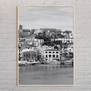 Black and White, Ibiza Print, Ibiza Wall Art, Ibiza Poster, Ibiza Photo, Ibiza Poster Print, Ibiza Wall Decor, Spain Poster Print, Europe