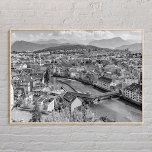 Zwart-wit, Zwitserland print, Zwitserland kunst, Zwitserland poster, Zwitserland foto, Zwitserland poster print, Zwitserland decor