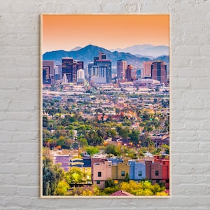 Vraie photo, impression Phoenix, art mural Phoenix, affiche Phoenix, photo Phoenix, impression affiche Phoenix, décoration murale Phoenix, impression Arizona
