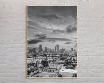Blanco y negro, Impresión de Nueva Orleans, Arte mural de Nueva Orleans, Póster de Nueva Orleans, Foto de Nueva Orleans, Impresión de póster de Nueva Orleans, Estados Unidos
