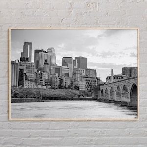 Black and White, Minneapolis Print, Minneapolis Art, Minneapolis Poster, Minneapolis Photo, Minneapolis Poster Print, Minneapolis Decor