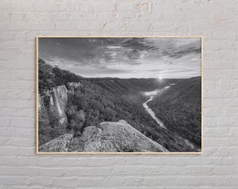Black and White, West Virginia Print, West Virginia Wall Art, West Virginia Poster, West Virginia Photo, West Virginia Decor, USA Print