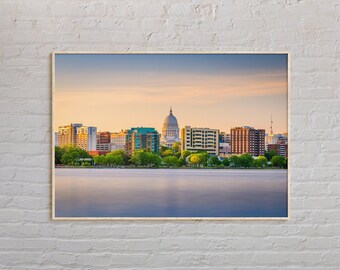 Real Photo, Madison Print, Madison Wall Art, Madison Poster, Madison Photo, Madison Poster Print, Madison Wall Decor, Wisconsin, USA