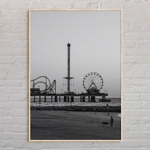 Black and White, Galveston Print, Galveston Wall Art, Galveston Poster, Galveston Photo, Galveston Poster Print, Galveston Decor, Texas