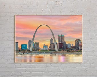 Real Photo, St. Louis Print, St. Louis Wall Art, St. Louis Poster, St. Louis Photo, St. Louis Poster Print, St. Louis Wall Decor