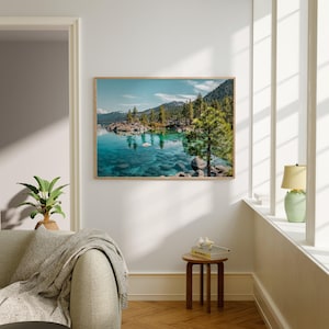 Real Photo, Lake Tahoe Print, Lake Tahoe Wall Art, Lake Tahoe Poster, Lake Tahoe Photo, Lake Tahoe Poster Print, Lake Tahoe Decor image 2
