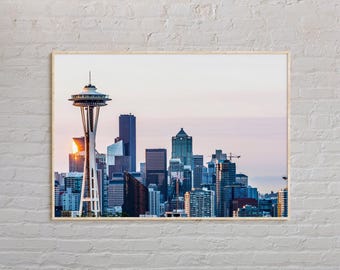 Real Photo, Seattle Print, Seattle Wall Art, Seattle Poster, Seattle Photo, Seattle Poster Print, Seattle Decor, Washington, USA