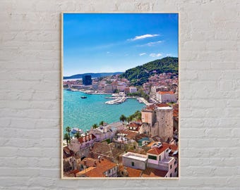Real Photo, Split Print, Split Wall Art, Split Poster, Split Photo, Split Poster Print, Split Wall Decor, Croatia Poster Print