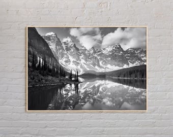 Black and White, Banff Print, Banff Wall Art, Banff Poster, Banff Photo, Banff Poster Print, Banff Wall Decor, Canada Poster Print