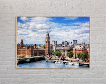 Foto real, Impresión de Londres, Arte mural de Londres, Póster de Londres, Foto de Londres, Impresión de póster de Londres, Decoración de pared de Londres, Impresión de póster de Inglaterra