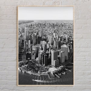 Noir et blanc, impression État de New York, art mural New York, affiche New York, photo New York, impression affiche New York, décoration New York, États-Unis