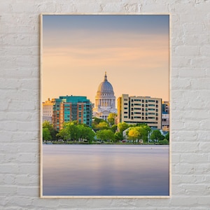 Real Photo, Madison Print, Madison Wall Art, Madison Poster, Madison Photo, Madison Poster Print, Madison Wall Decor, Wisconsin, USA