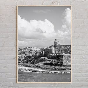 Black and White, San Juan Print, San Juan Wall Art, San Juan Poster, San Juan Photo, San Juan Poster Print, San Juan Decor, Puerto Rico