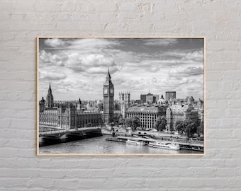 Black and White, London Print, London Wall Art, London Poster, London Photo, London Poster Print, London Wall Decor, England Poster Print