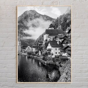 Black and White, Austria Print, Austria Wall Art, Austria Poster, Austria Photo, Austria Poster Print, Austria Wall Decor, Europe Poster