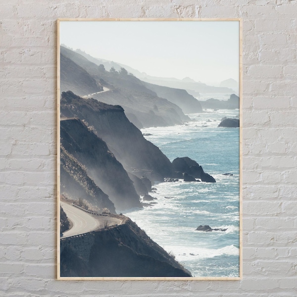 Real Photo, Big Sur Print, Big Sur Wall Art, Big Sur Poster, Big Sur Photo, Big Sur Poster Print, Big Sur Decor, California Print