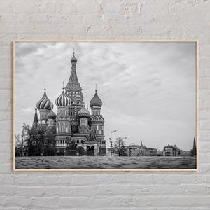 Schwarz und Weiß, Russland Print, Russland Wandkunst, Russland Poster, Russland Foto, Russland Poster Druck, Russland Wanddekor, Moskau, Europa, Asien