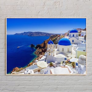 Real Photo, Santorini Print, Santorini Wall Art, Santorini Poster, Santorini Photo, Santorini Poster Print, Santorini Decor, Greece