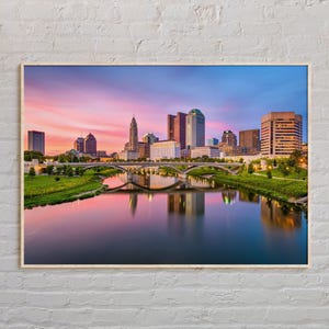 Real Photo, Columbus Print, Columbus Wall Art, Columbus Poster, Columbus Photo, Columbus Poster Print, Columbus Decor, Ohio Print