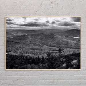 Schwarz und weiß, Adirondack Mountains Druck, Adirondack Mountains Wandkunst, Adirondack Poster, Adirondack Mountains Foto, New York Druck