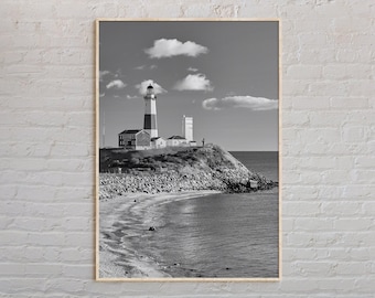 Black and White, Montauk Print, Montauk Wall Art, Montauk Poster, Montauk Photo, Montauk Poster Print, Montauk Wall Decor, New York Poster