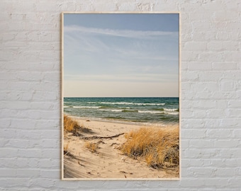 Real Photo, Lake Michigan Print, Lake Michigan Wall Art, Lake Michigan Poster, Lake Michigan Photo, Lake Michigan Decor, USA
