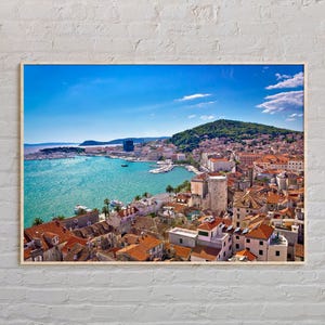 echtes Foto, Split Print, Split Wandkunst, Split Poster, Split Foto, Split Posterdruck, Split Wanddekor, Kroatien Posterdruck