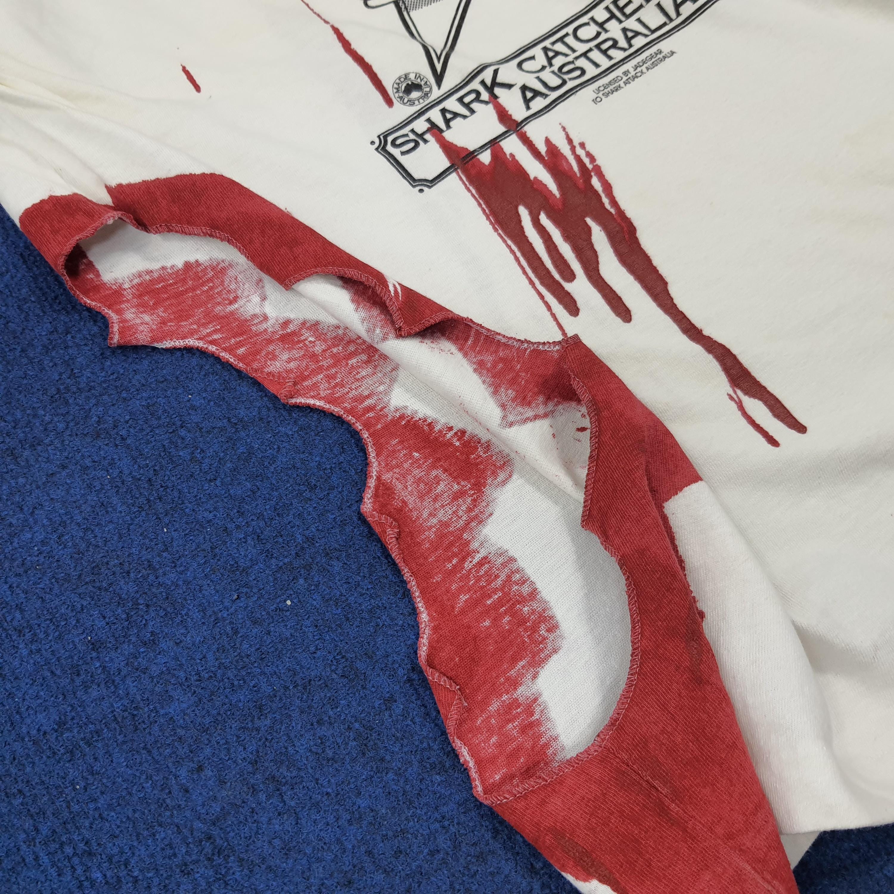 Vintage Shark Attack Shark Catchers Club Costume Tshirt - Etsy
