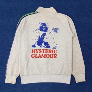 Vintage Hysteric Glamour Japanese Brand Zipper Sweatshirt