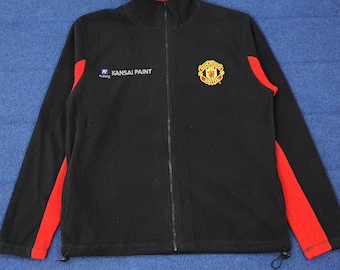 Vintage Patch Fleecejacke von Manschettenknöpfen