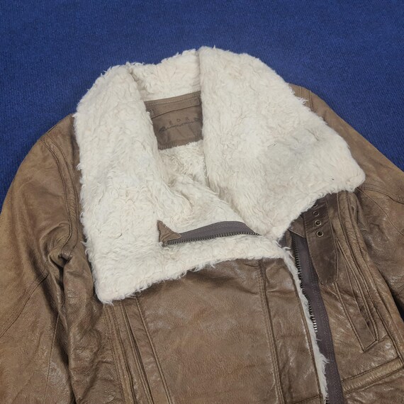 Vintage Goa Japanese Brand Leather Fleece Jacket - Etsy UK