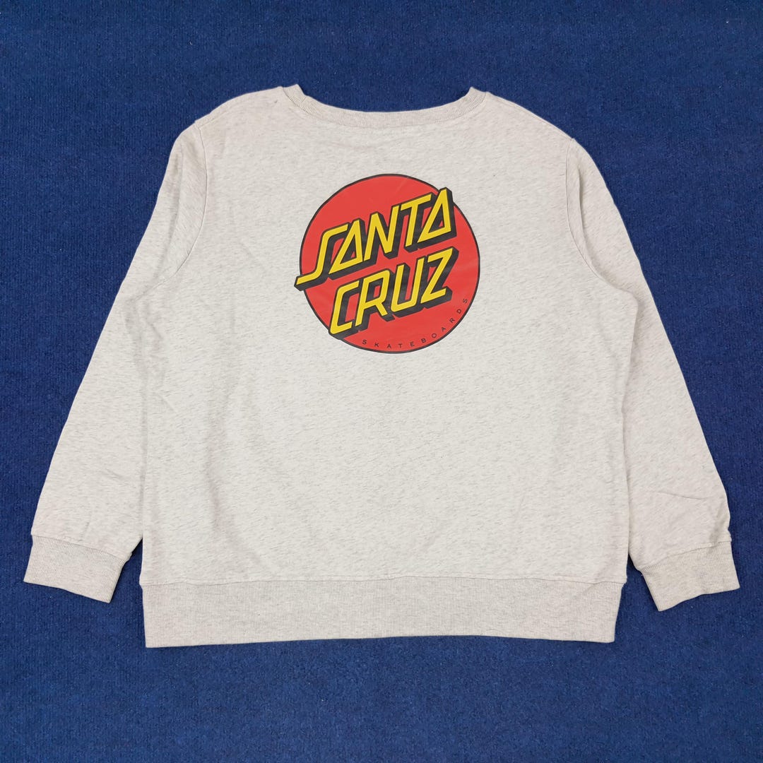 santacruzＴ Santa Cruz Longsleeve T-shirt Classic Dot Santa - Sunny