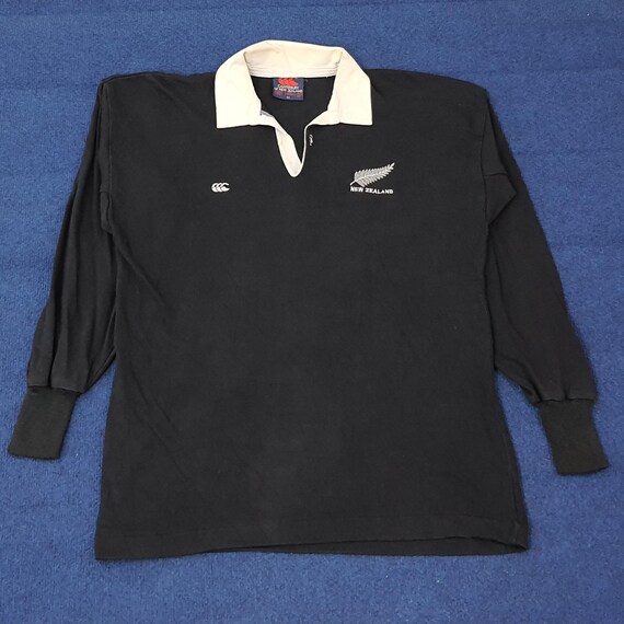 Vintage Canterbury New Zealand All Black Rugby Shirt - Etsy Israel