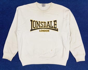 Vintage 80s Lonsdale London Crewneck Sweatshirt Big Logo Vintage 80s Lonsdale London Crewneck Sweatshirt Big Logo
