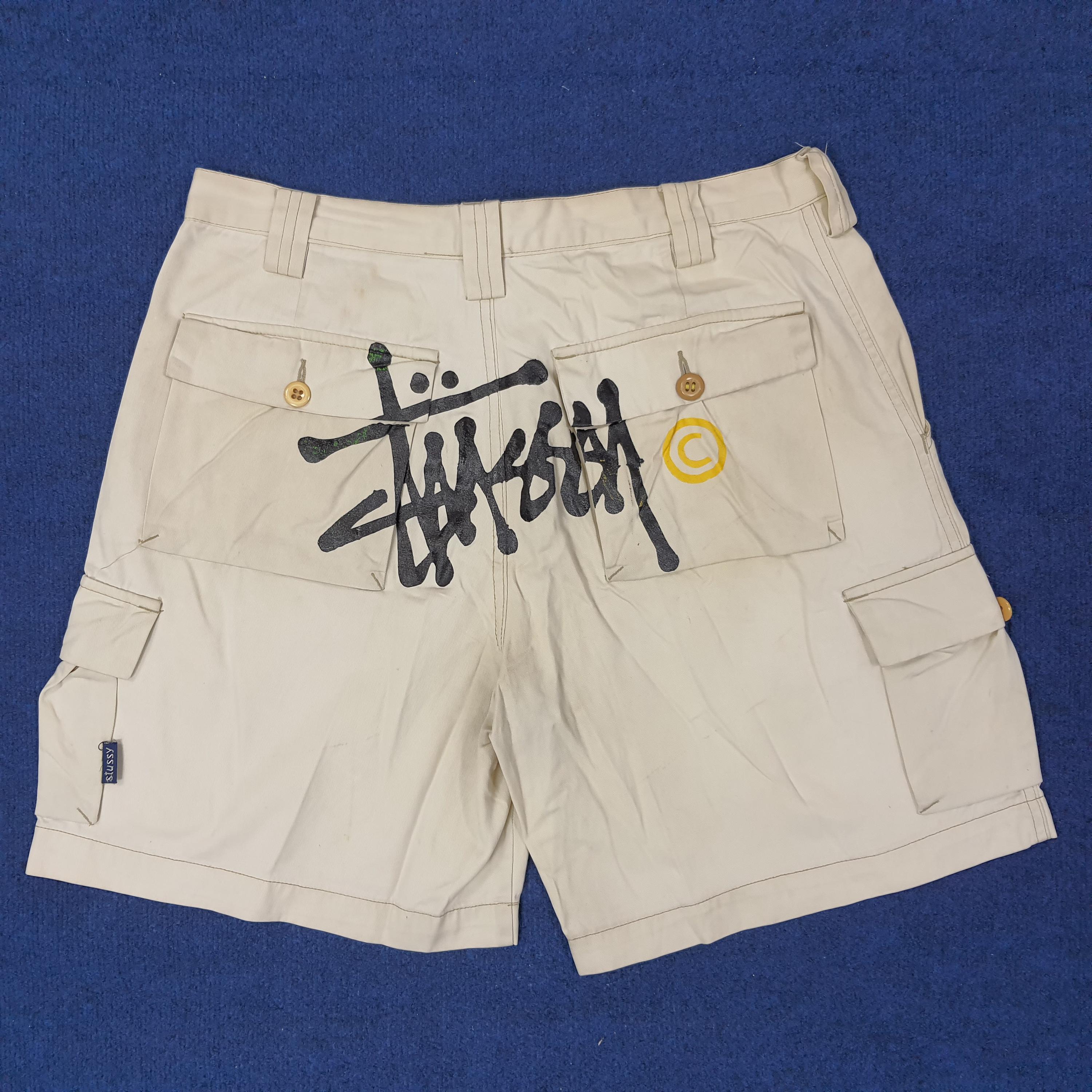 Vintage Stussy Streetwear Custom Logo Short Pants - Etsy