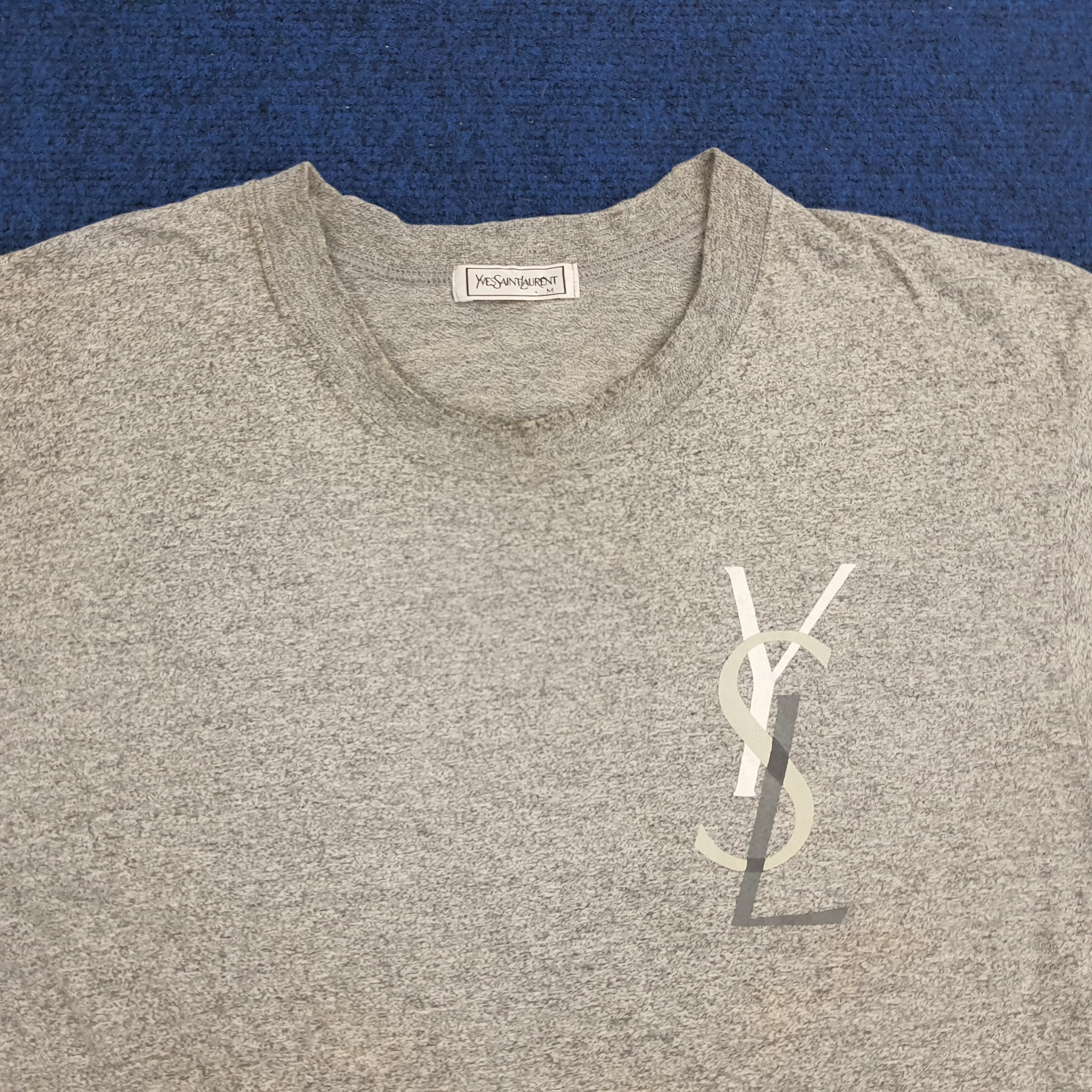 Yves Saint Laurent YSLロゴ刺繍 Tシャツ ヴィンテージ Vintage Yves Saint Laurent Fashion Brand Logo T-shirt - Etsy